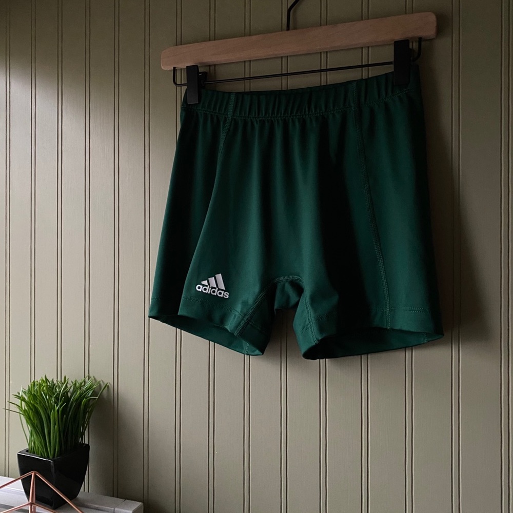 Adidas forest green shorts